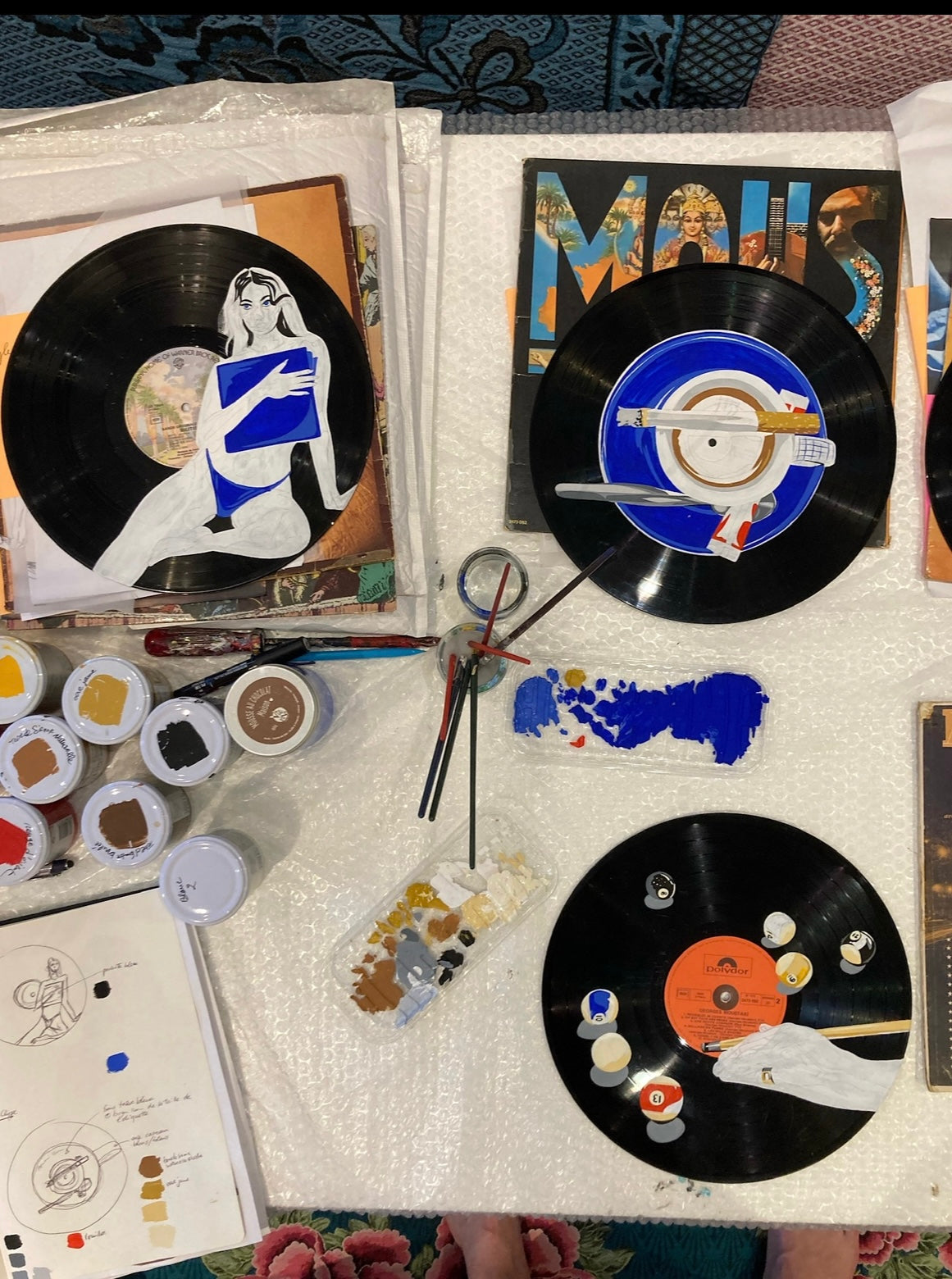 Vinyles « Madame Bleu »
