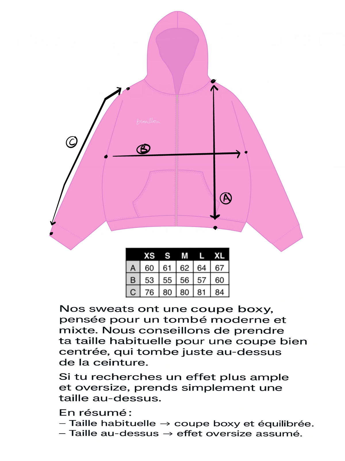 Sweat-shirt Charme Zip