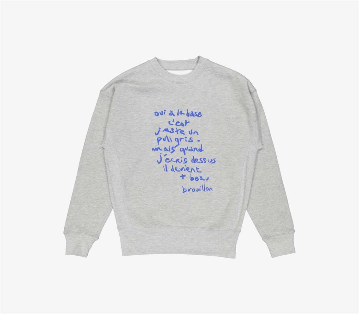 Crewneck « à la base » Bleu