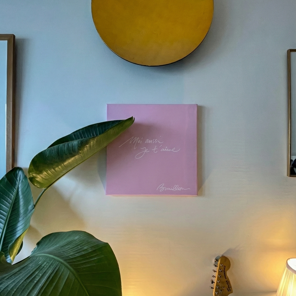 Toile réalisée par la maman de Brouillon.
