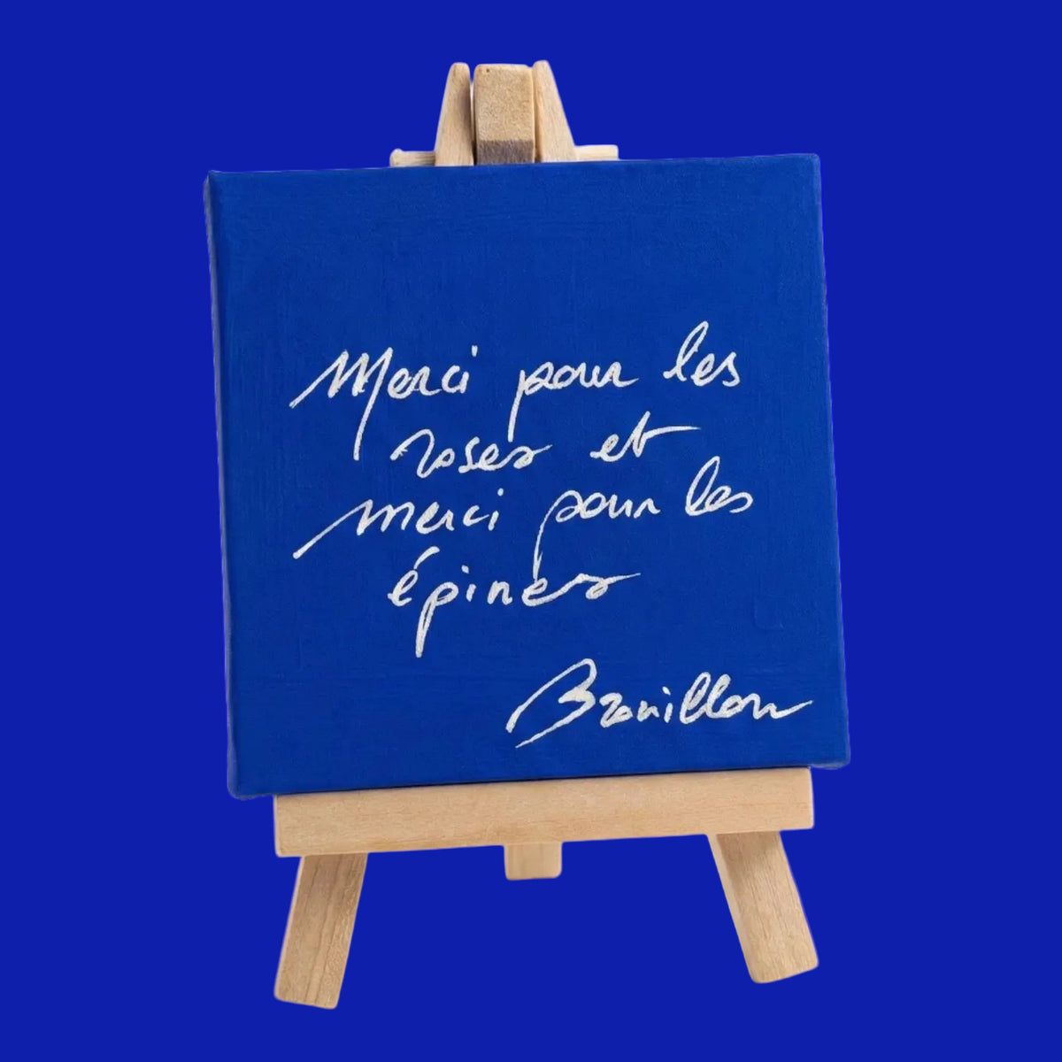 Toile réalisée par la maman de Brouillon.