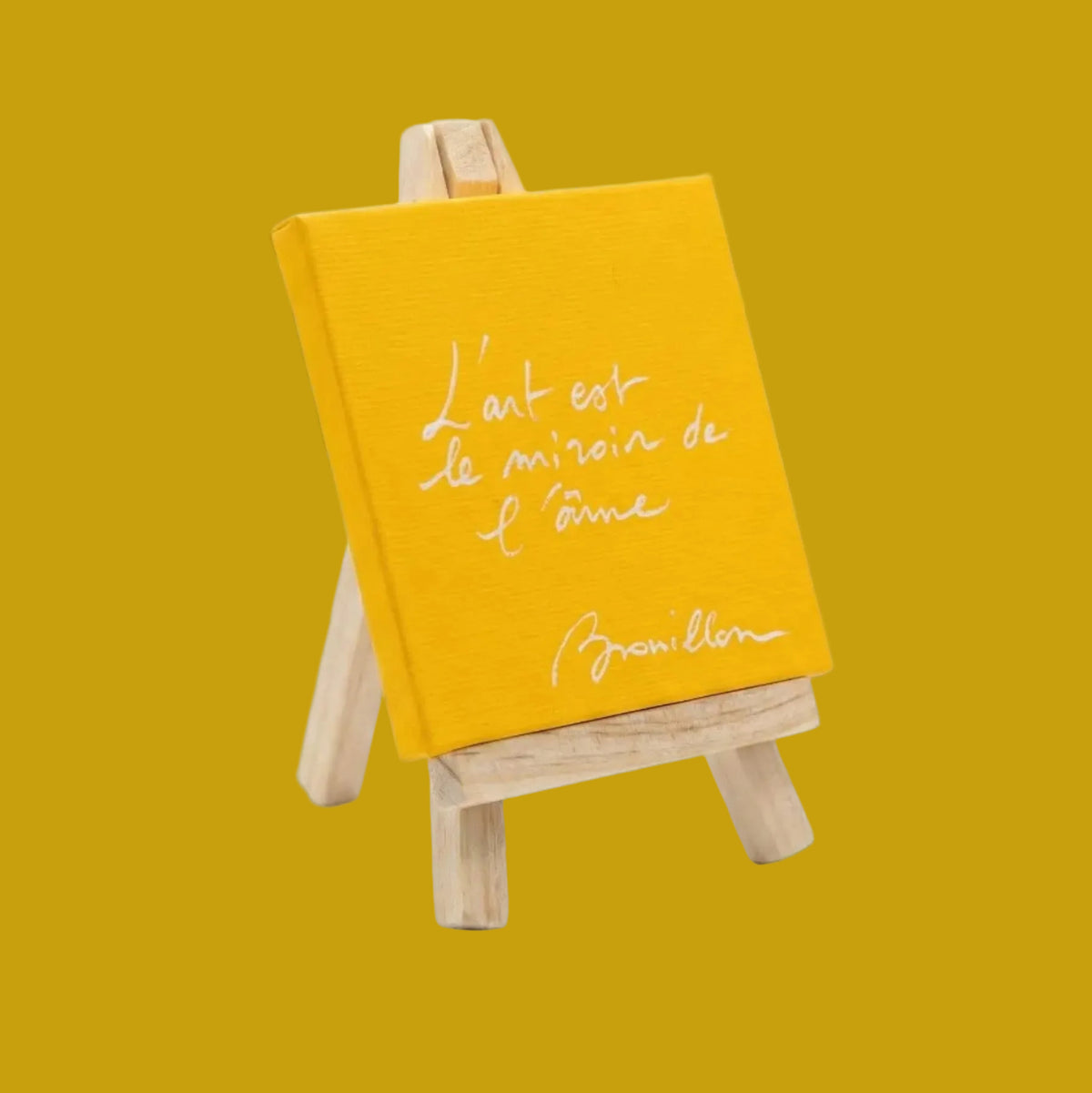 Toile réalisée par la maman de Brouillon.