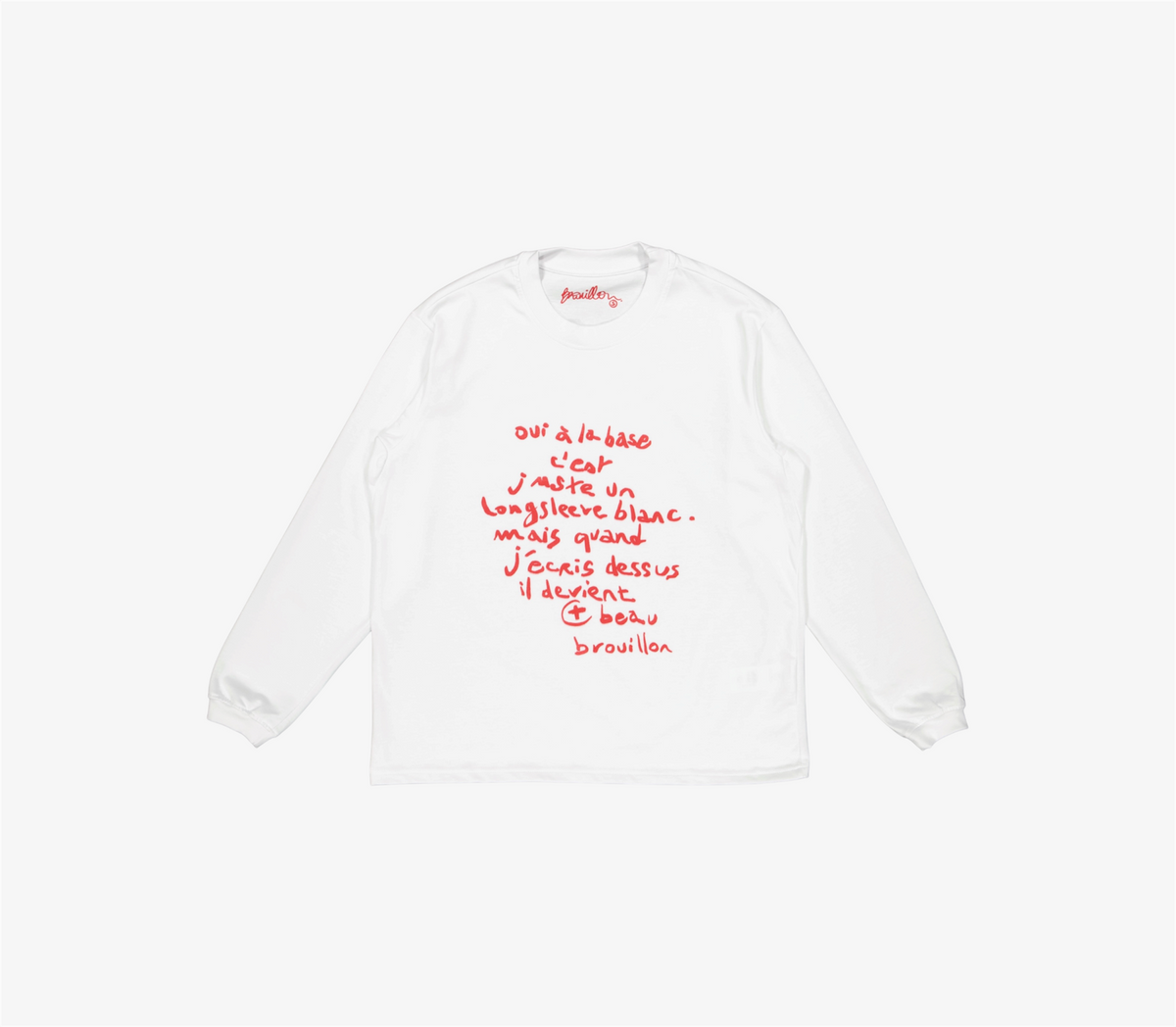 Longsleeve « à la base » Rouge