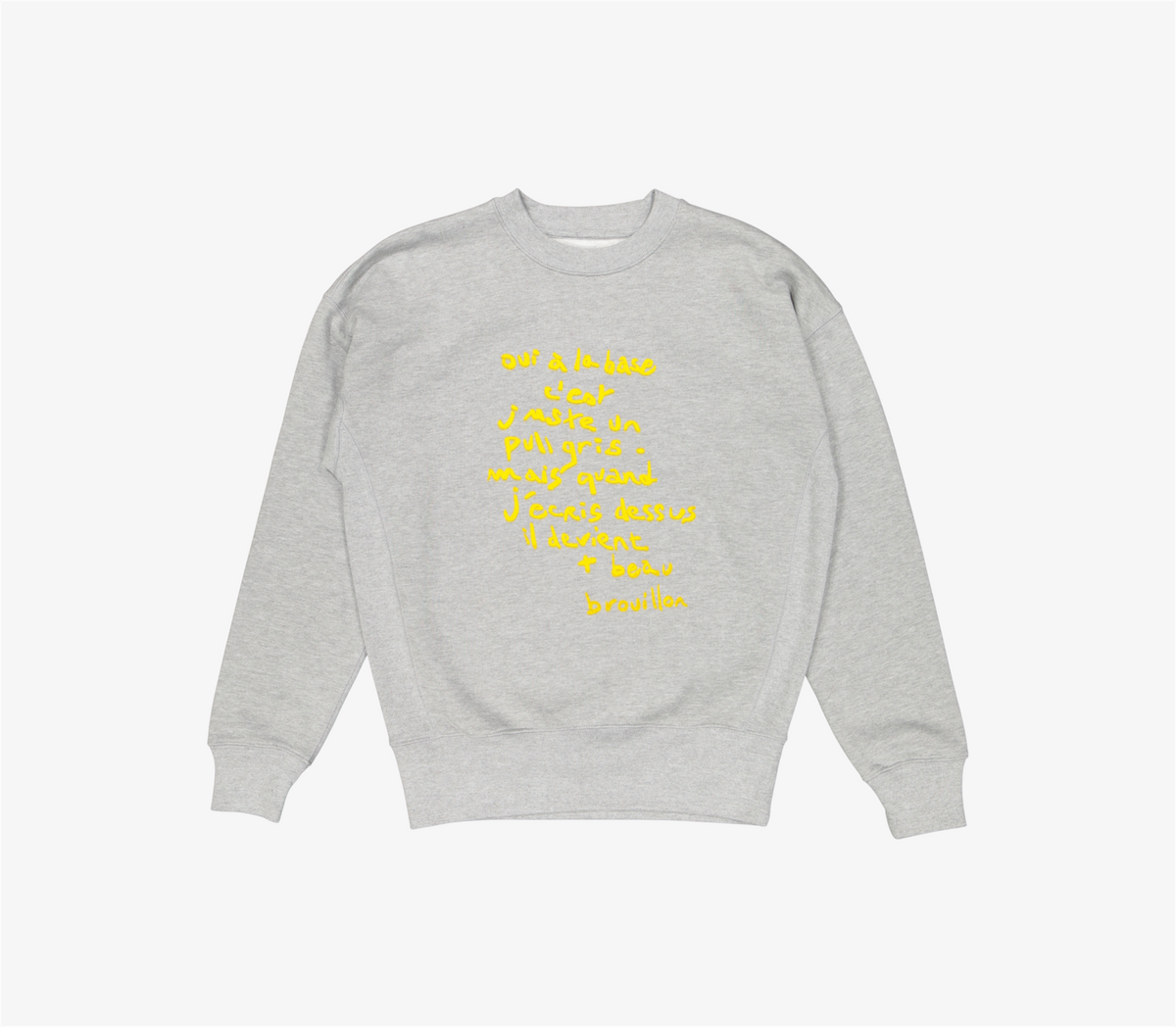 Crewneck « à la base » Jaune